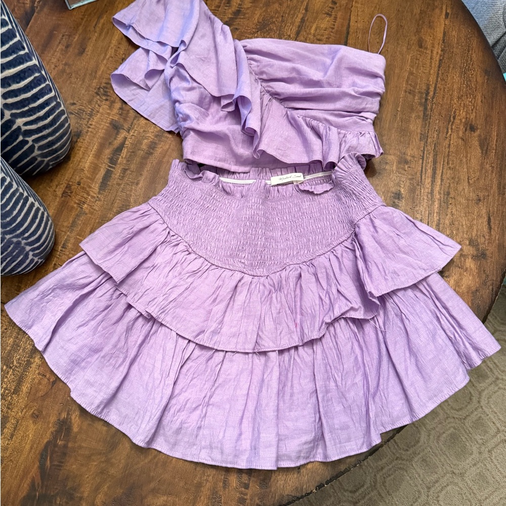 Lavender Ruffled Women's Set